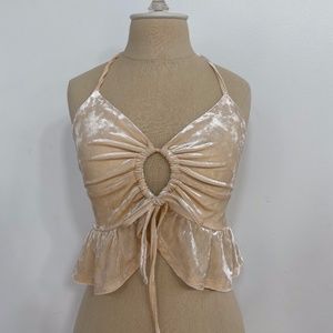 Velvet Forever 21 Ruffle top